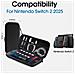 Custodia Portatile Nera Compatibile Con Nintendo Switch 2 - Borsa Da Viaggio - Foto miniatura 5