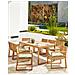 Set Di 8 Sedie Da Giardino Con Cuscini Sassari Ii Legno Di Acacia Certificato Verde - Foto miniatura 1