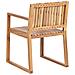 Set Di 8 Sedie Da Giardino Con Cuscini Sassari Ii Legno Di Acacia Certificato Verde - Foto miniatura 5
