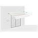 Tenda Da Sole Monoblocco Bianca Vecchio 3m X 2,5m Tela Beige - Foto miniatura 5
