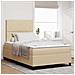 Letto a molle con materasso con led Crema 120 x 190 cm Tessuto - Foto miniatura 2