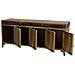 Sgabello In Metallo E Pelle Marrone 120x40x51h - Foto miniatura 3