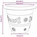 Vaso Rotondo per Fiori 24 pcs Nero Ø 26 x 21.5 cm Plastica - Foto miniatura 9