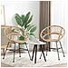 Sedia da pranzo 2 pcs Naturale 49 x 51 x 81 cm Rattan e Ferro - Foto miniatura 3