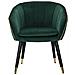Poltrona Vkh319-verde-legno-62x58x78 Cm - Foto miniatura 2