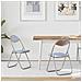 Sedia pieghevole 2 pcs Grigio 48 x 43,5 x 81 cm Pelle Sintetica - Foto miniatura 2
