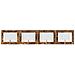 Cancello per cani con supporti 4 pcs Rovere Fumo 80 x 60 cm - Foto miniatura 1