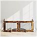 Cancello per cani con supporti 4 pcs Rovere Fumo 80 x 60 cm - Foto miniatura 2