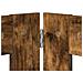Cancello per cani con supporti 4 pcs Rovere Fumo 80 x 60 cm - Foto miniatura 6