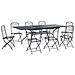 Set da Pranzo per Giardino 9 pcs Antracite 212 x 90 x 76 cm - Foto miniatura 1