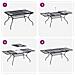 Set da Pranzo per Giardino 9 pcs Antracite 212 x 90 x 76 cm - Foto miniatura 9