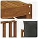 Set di divani da esterno con cuscino 7 pcs Naturale e Antracite - Foto miniatura 7