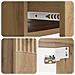 Mobiletto da notte a muro con cassetto 2 pcs Rovere Artigianale - Foto miniatura 8