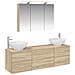 Set di mobili per il bagno 4 pcs Rovere Sonoma - Foto miniatura 1