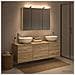 Set di mobili per il bagno 4 pcs Rovere Sonoma - Foto miniatura 2