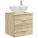Set di mobili per il bagno 4 pcs Rovere Sonoma - Foto miniatura 5
