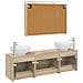 Set di mobili per il bagno 4 pcs Rovere Sonoma - Foto miniatura 8