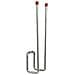 19940541 Gancio doppio a parete per stivali / calzature, zincato 90 x 120 x 400 mm. - Foto miniatura 1