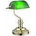 Lampada da Scrivania Antique in Ottone con Paralume Verde 2491K - Foto miniatura 1