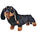 Cane Bassotto in Peluche in Piedi Nero XXL - Foto miniatura 1