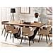 Tavolo Da Pranzo 200x100cm Color Marrone Scuro E Nero Sintra - Foto miniatura 11