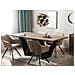 Tavolo Da Pranzo 200x100cm Color Marrone Scuro E Nero Sintra - Foto miniatura 7