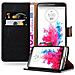 Custodia Compatibile Con Lg G3 In Nero Grafite - Coperchio Protettiva Con Chiusura Magnetica, Funzione Stand E Tasca Per Le Carte - Foto miniatura 4