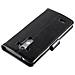 Custodia Compatibile Con Lg G3 In Nero Grafite - Coperchio Protettiva Con Chiusura Magnetica, Funzione Stand E Tasca Per Le Carte - Foto miniatura 8
