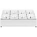 Supporto Gastronorm Con 8 Contenitori Gn 1/6 In Acciaio Inox - Foto miniatura 2