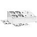 Supporto Gastronorm Con 8 Contenitori Gn 1/6 In Acciaio Inox - Foto miniatura 5