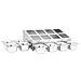Supporto Gastronorm Con 8 Contenitori Gn 1/6 In Acciaio Inox - Foto miniatura 8