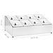 Supporto Gastronorm Con 8 Contenitori Gn 1/6 In Acciaio Inox - Foto miniatura 9
