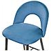 Set Di 2 Sgabelli Da Bar In Velluto Blu Navy Falton - Foto miniatura 12