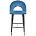 Set Di 2 Sgabelli Da Bar In Velluto Blu Navy Falton - Foto miniatura 13