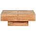 Tavolino Da Caff? 80x80x28 Cm In Legno Massello Di Acacia - Foto miniatura 3