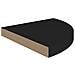 Scaffali Angolari A Parete 2 Pz Neri 35x35x3,8 Cm Mdf - Foto miniatura 5