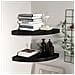 Scaffali Angolari A Parete 2 Pz Neri 35x35x3,8 Cm Mdf - Foto miniatura 1