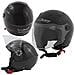 Casco Scooter Moto Bambino Ragazzo Protettivo Certificato Ece 22-05 Nero S - Foto miniatura 1