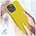 Cover Per Iphone 14 Pro Max In Silicone Semi-rigido Soft-touch Gialla - Foto miniatura 2