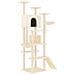 Albero Per Gatti Con Tiragraffi In Sisal Crema 191 Cm - Foto miniatura 1