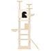 Albero Per Gatti Con Tiragraffi In Sisal Crema 191 Cm - Foto miniatura 2