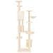 Albero Per Gatti Con Tiragraffi In Sisal Crema 191 Cm - Foto miniatura 3