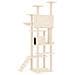 Albero Per Gatti Con Tiragraffi In Sisal Crema 191 Cm - Foto miniatura 4