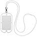 Cover Cordino Universale Per Smartphone Con Porta-carte Serie Neckpouch Bianca - Foto miniatura 4