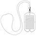 Cover Cordino Universale Per Smartphone Con Porta-carte Serie Neckpouch Bianca - Foto miniatura 1