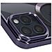 Cover Magsafe Per Iphone 15 Pro Max Silicone Bordo Cromato Viola - Foto miniatura 3