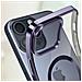 Cover Magsafe Per Iphone 15 Pro Max Silicone Bordo Cromato Viola - Foto miniatura 4