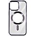 Cover Magsafe Per Iphone 15 Pro Max Silicone Bordo Cromato Viola - Foto miniatura 1