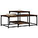 Tavolino Da Salotto Rovere Fumo 102x60x45 Cm Legno Multistrato - Foto miniatura 3