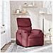 Poltrona Reclinabile In Tessuto Rosso Vino - Foto miniatura 1